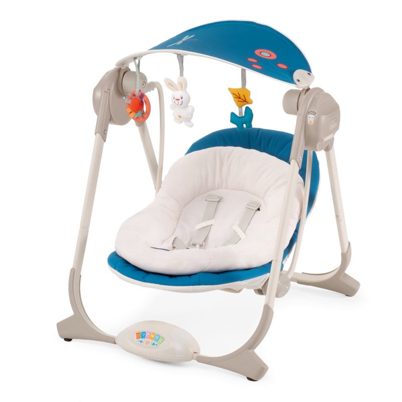 Кресло-качалка Polly Swing Chicco, синий