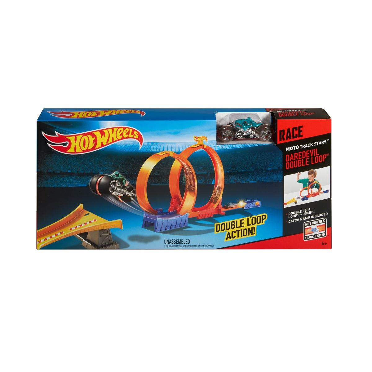 Автотрек крутые петли Hot wheels